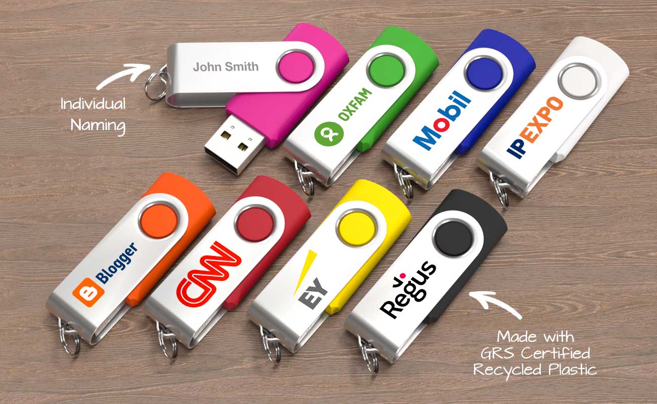 Flashdrive Labelled Custom USB Flash Drives Imprinted with your Logo